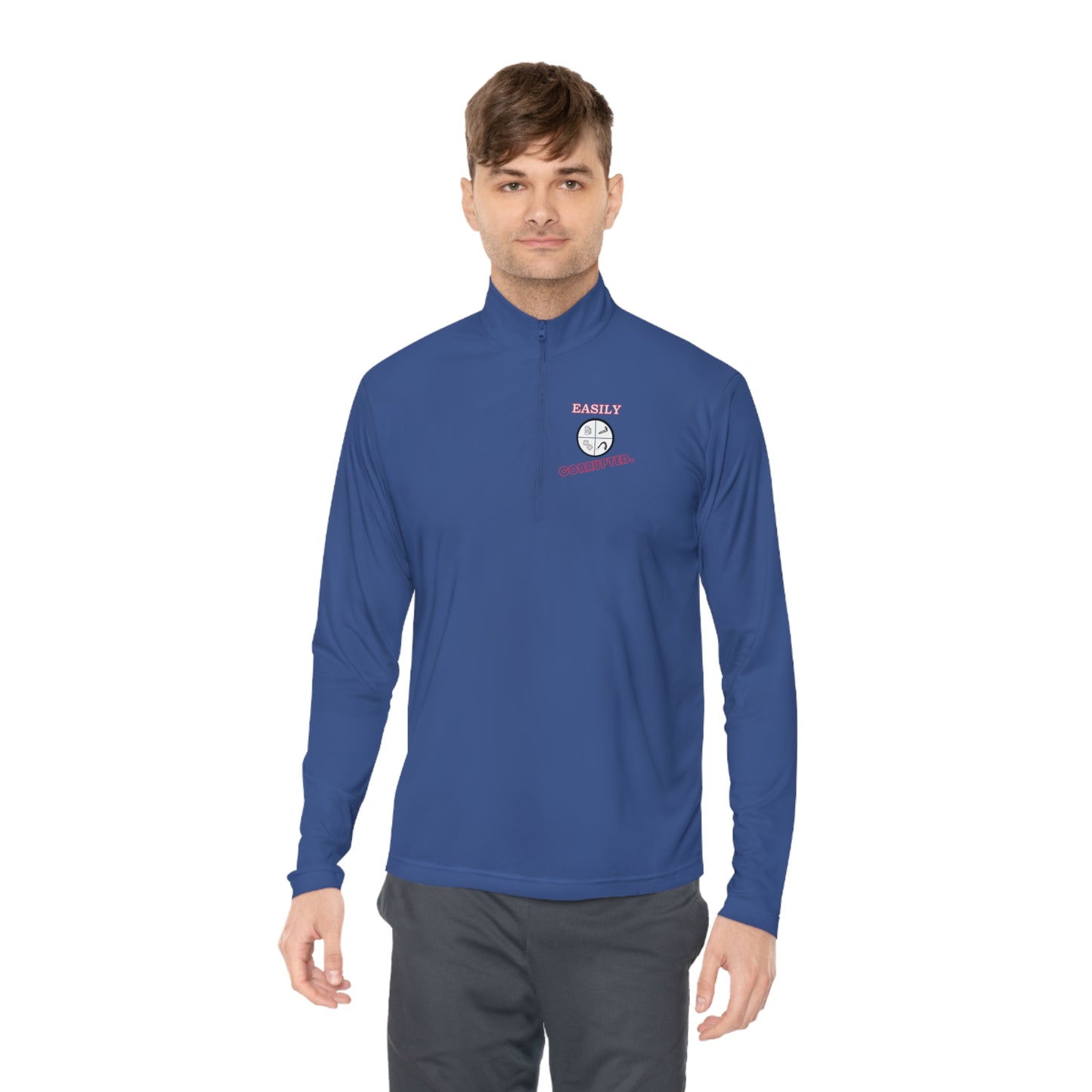Unisex Quarter-Zip Pullover by Easily Corrupted