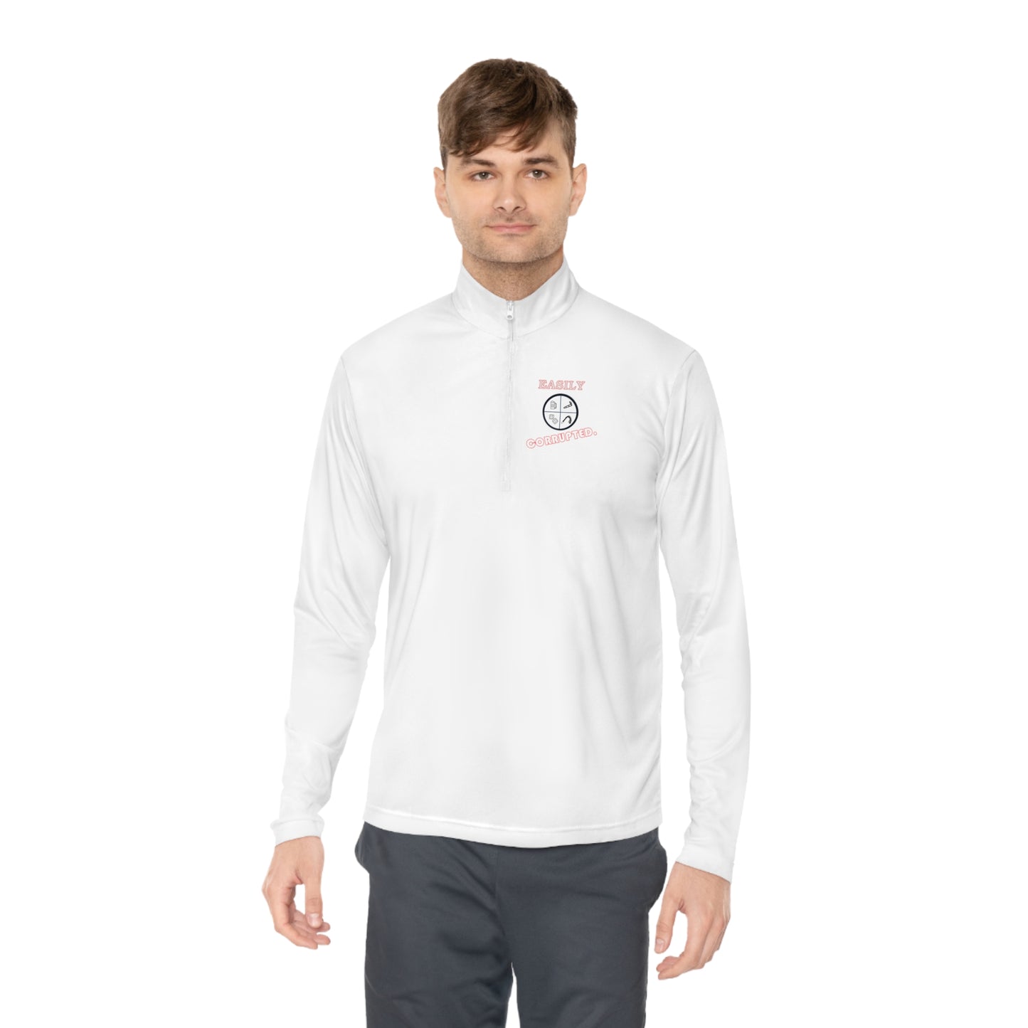 Unisex Quarter-Zip Pullover by Easily Corrupted