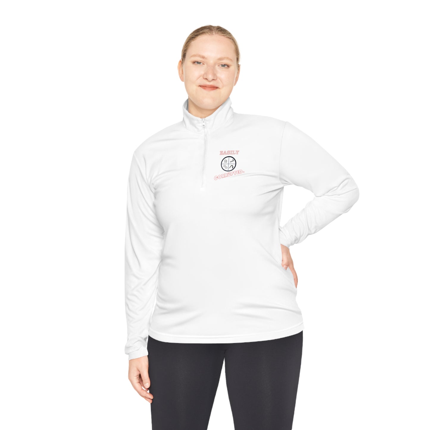 Unisex Quarter-Zip Pullover by Easily Corrupted