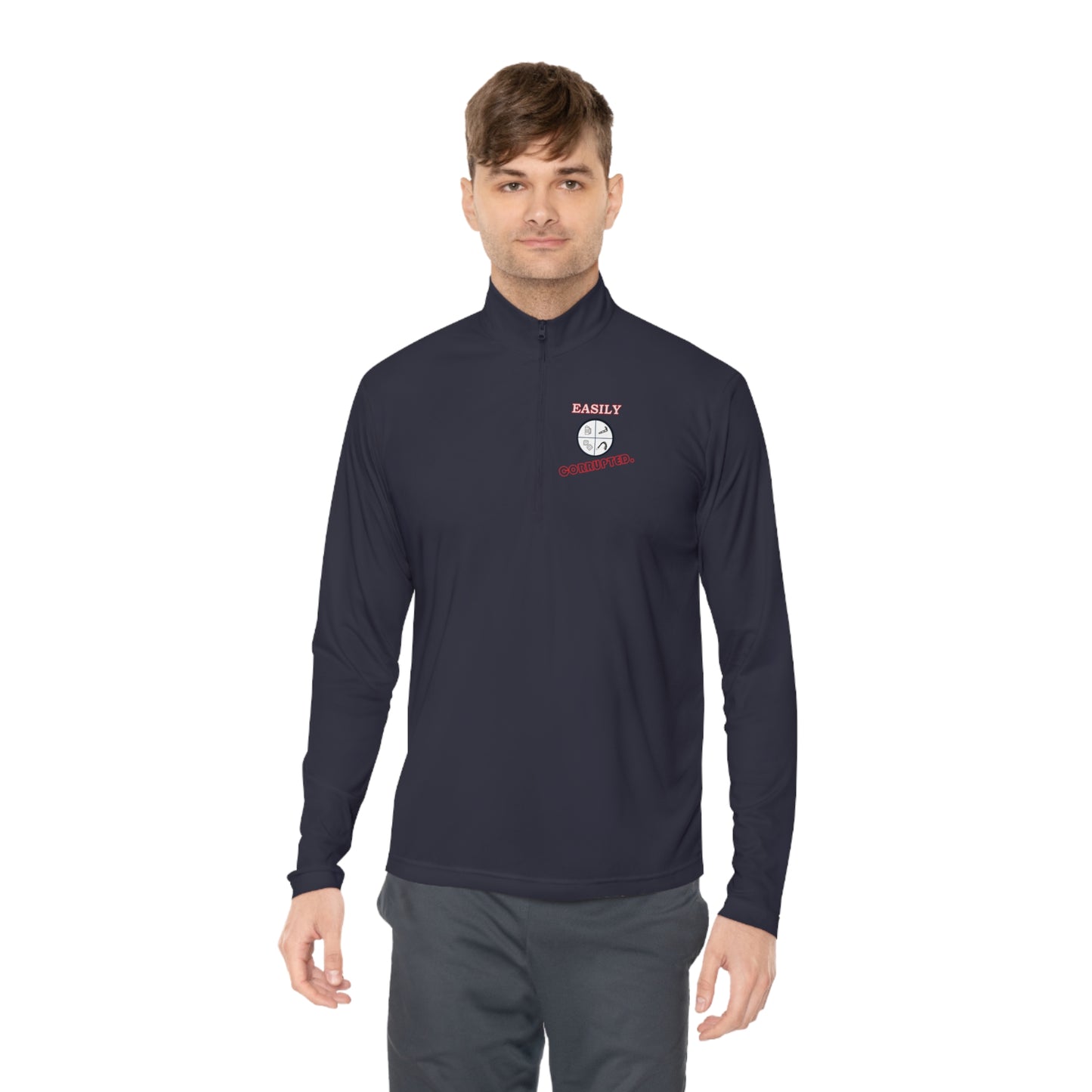 Unisex Quarter-Zip Pullover by Easily Corrupted