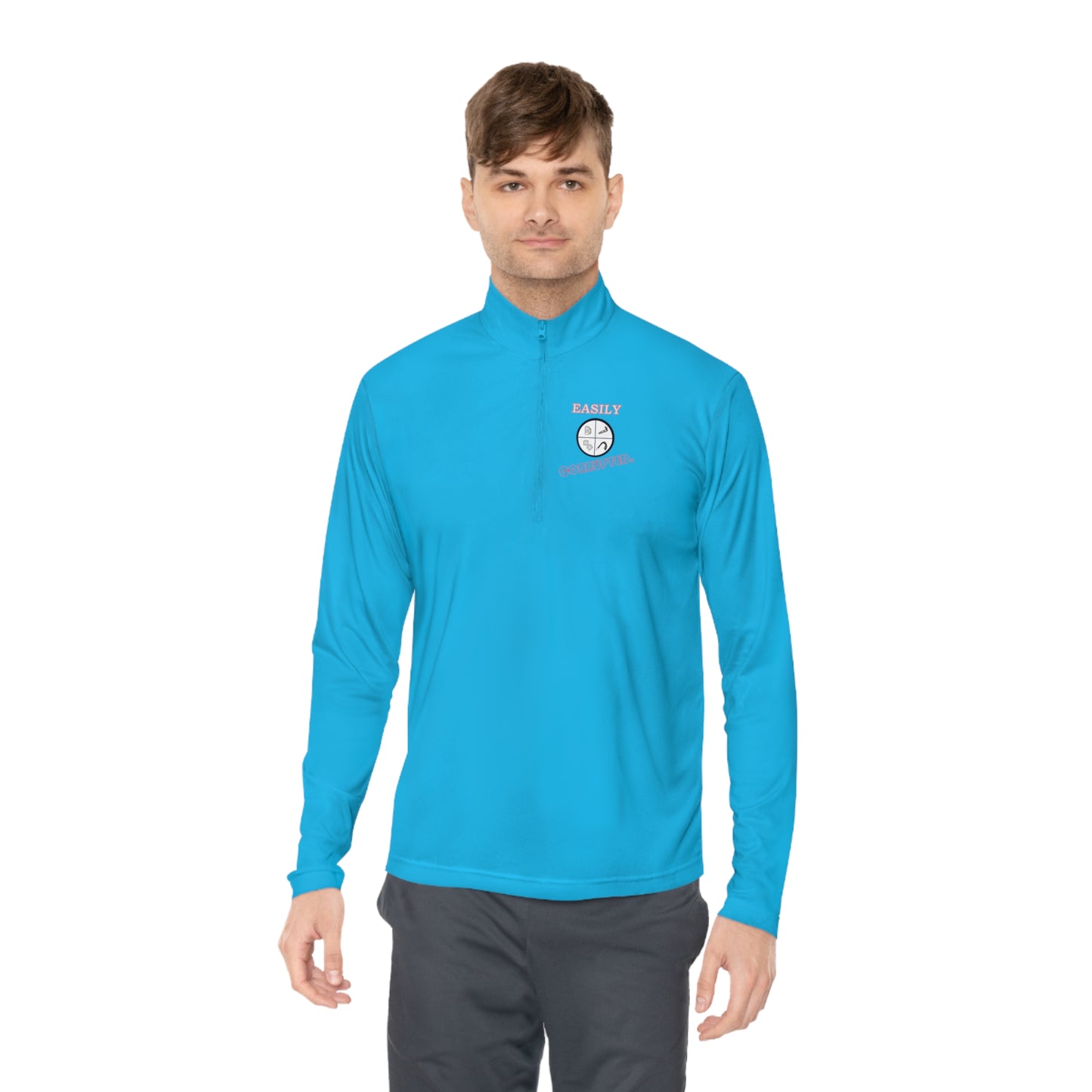 Unisex Quarter-Zip Pullover by Easily Corrupted