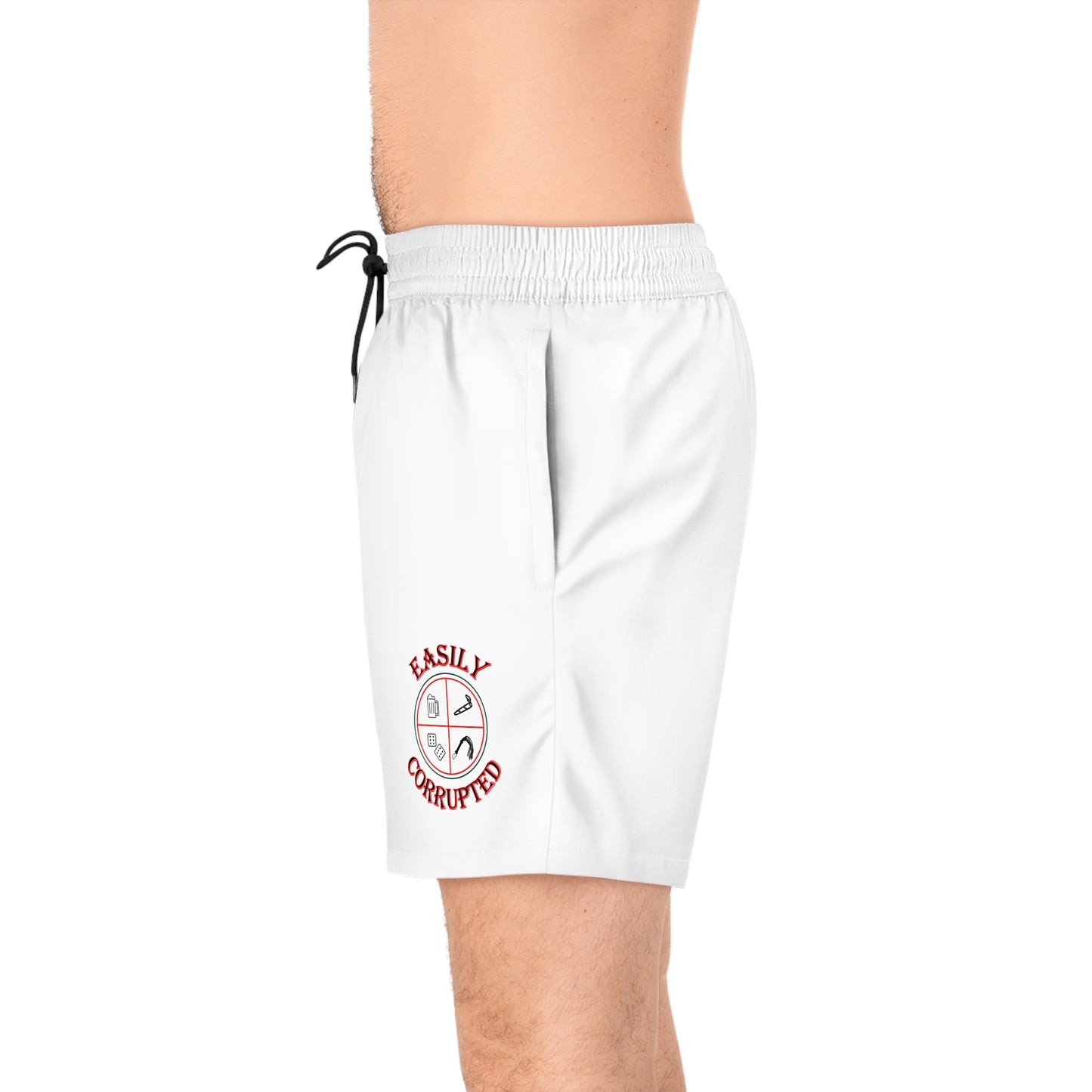 Easily Corrupted Men's Mid-Length Swim Shorts