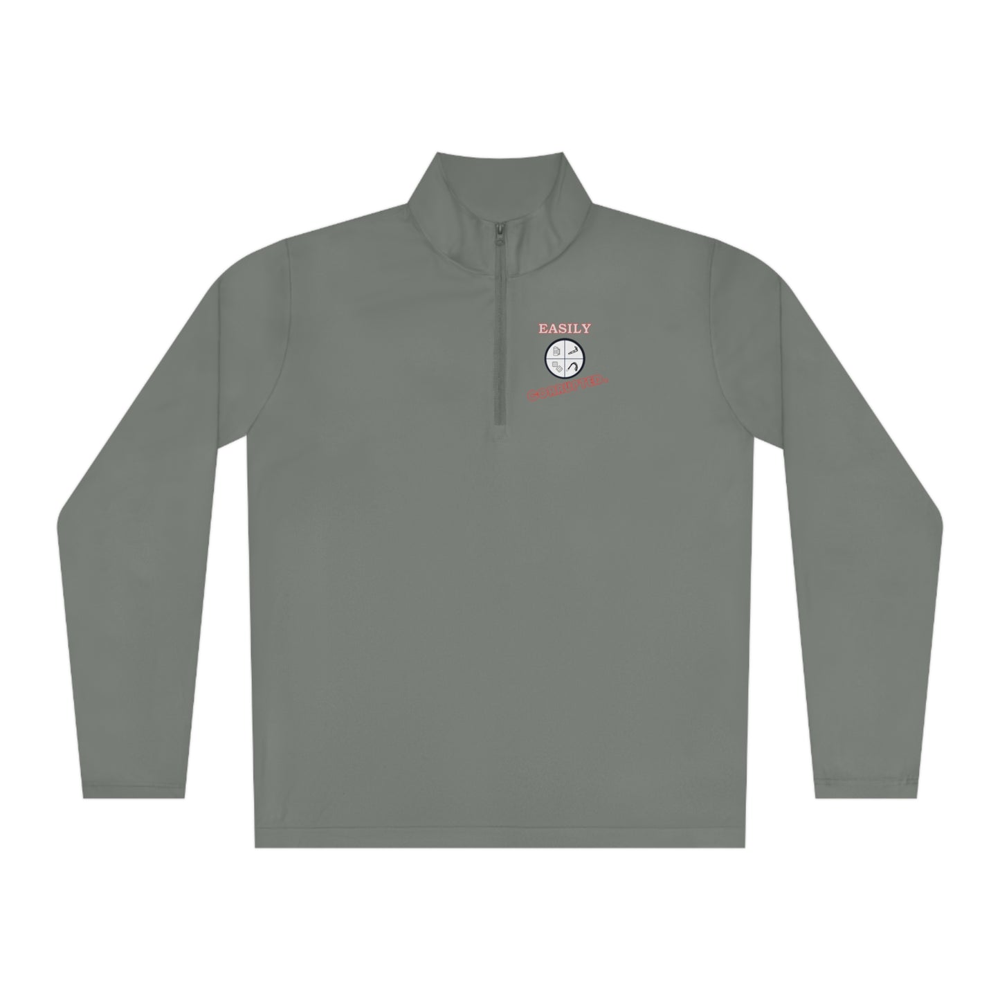 Unisex Quarter-Zip Pullover by Easily Corrupted