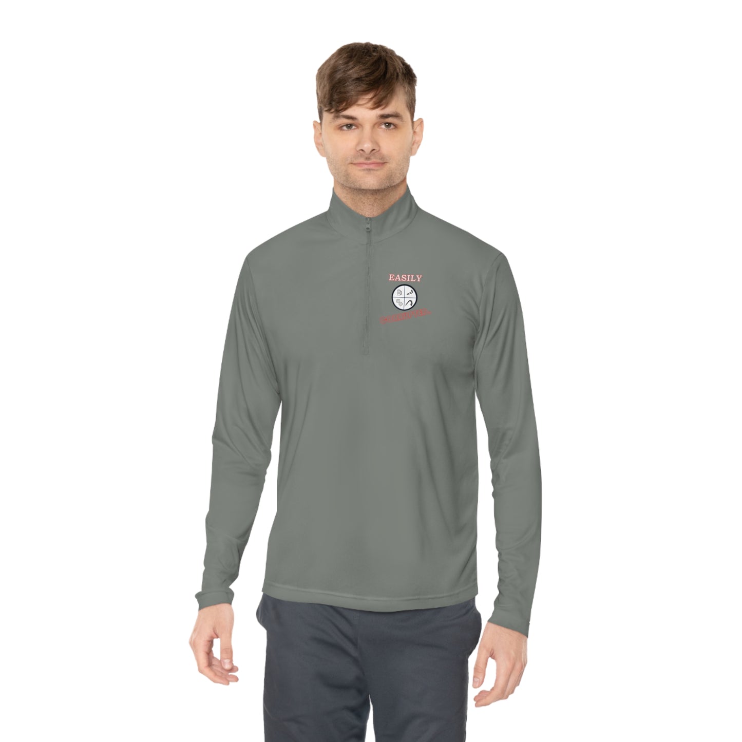 Unisex Quarter-Zip Pullover by Easily Corrupted