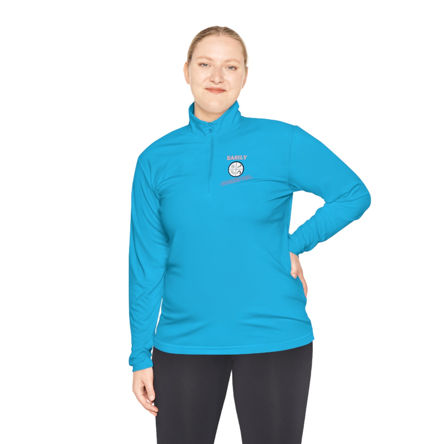 Unisex Quarter-Zip Pullover by Easily Corrupted