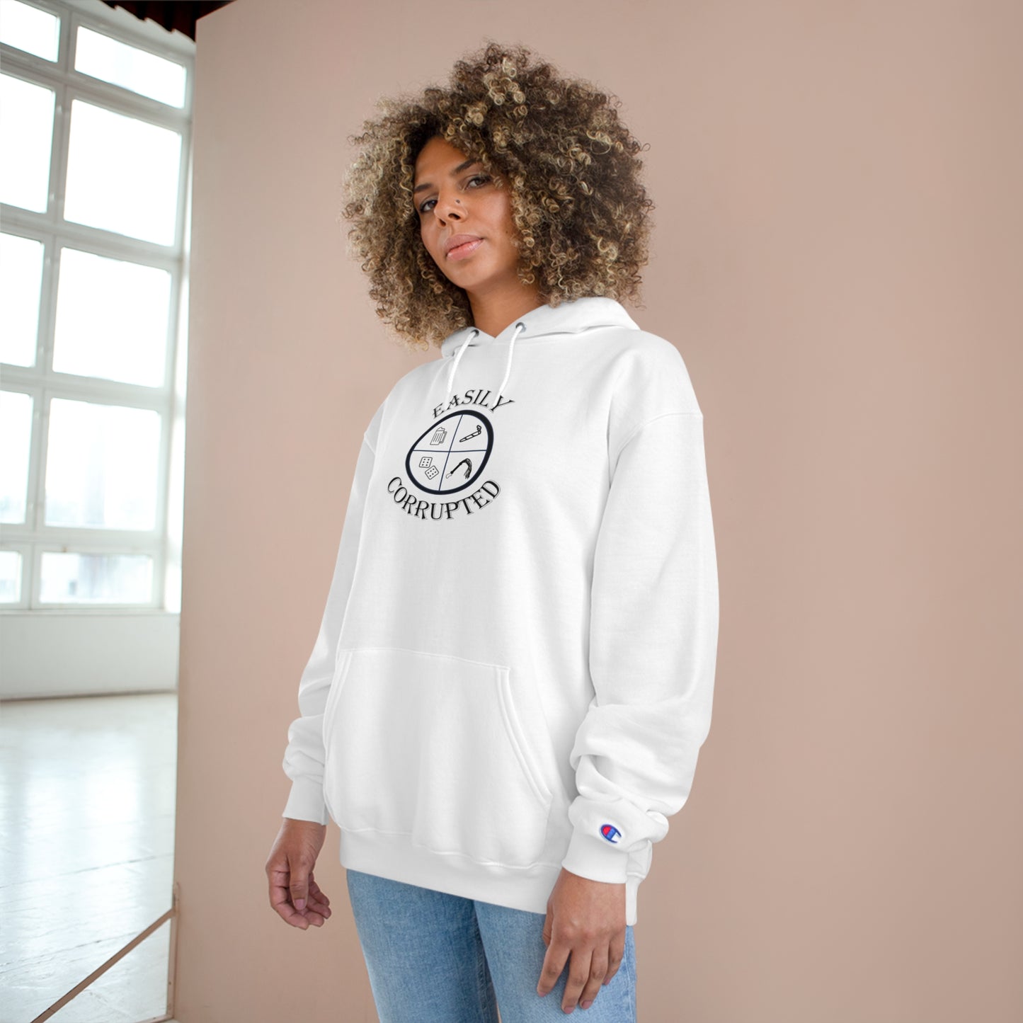 Easily Corrupted Champion Hoodie 3