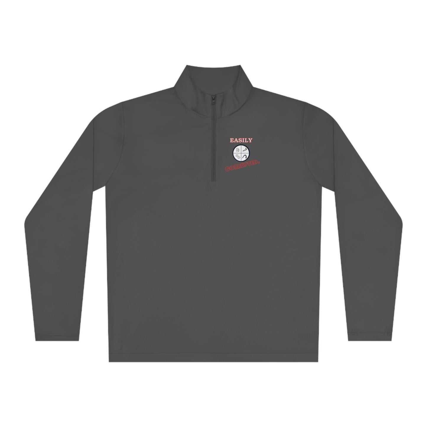 Unisex Quarter-Zip Pullover by Easily Corrupted