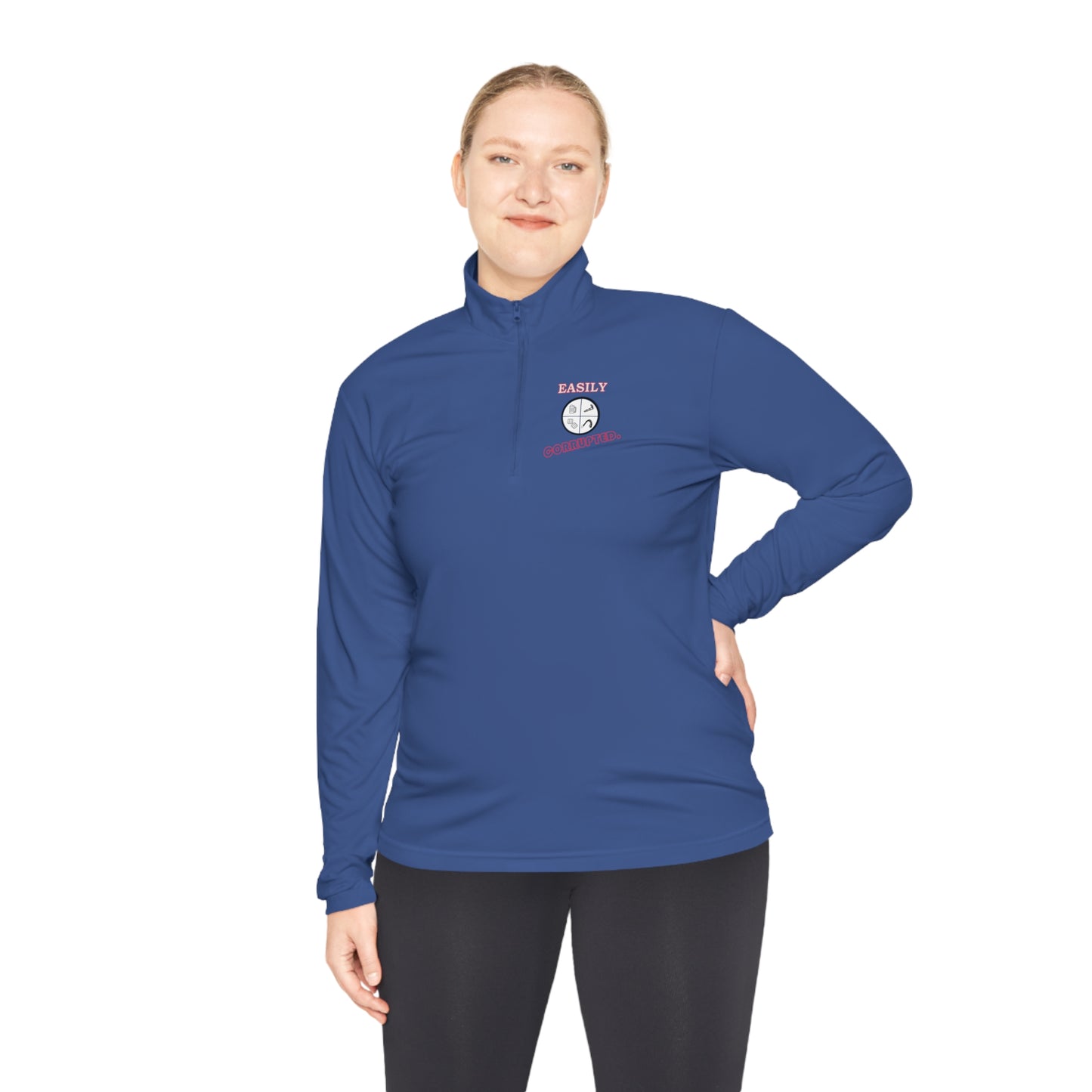 Unisex Quarter-Zip Pullover by Easily Corrupted