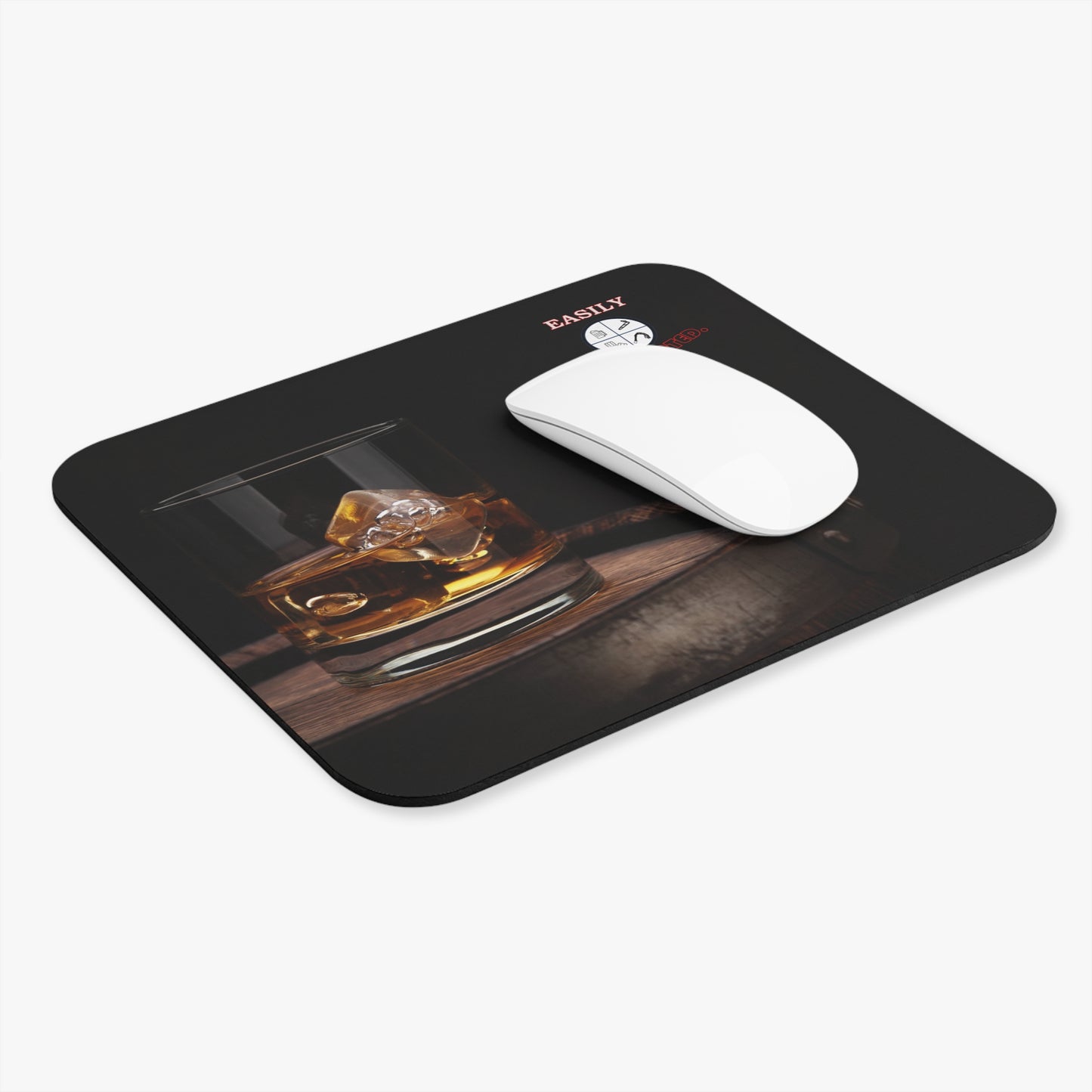 Whiskey Mouse Pad (Rectangle) by Easily Corrupted