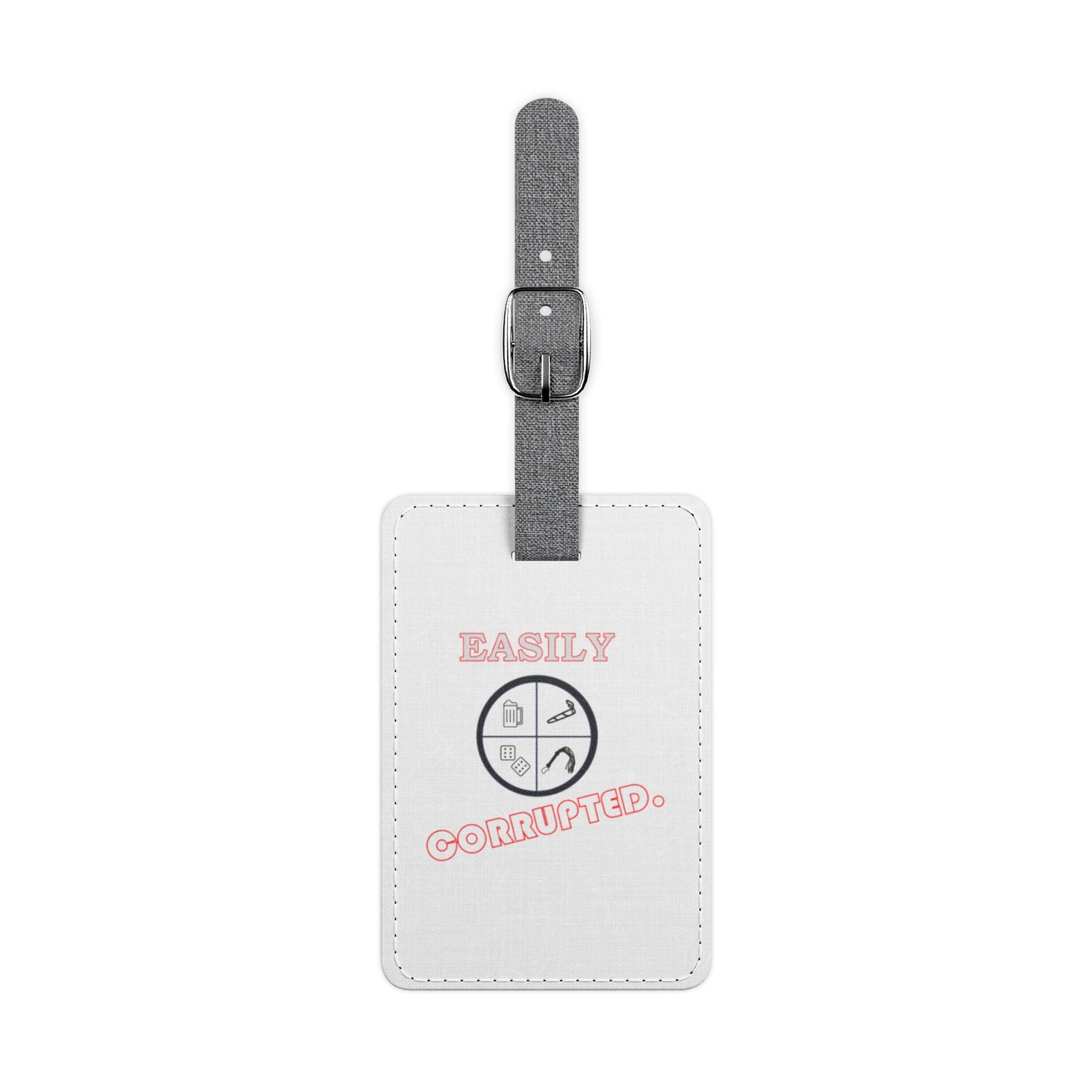 Polyester Luggage Tag, Rectangle by Easily Corrupted