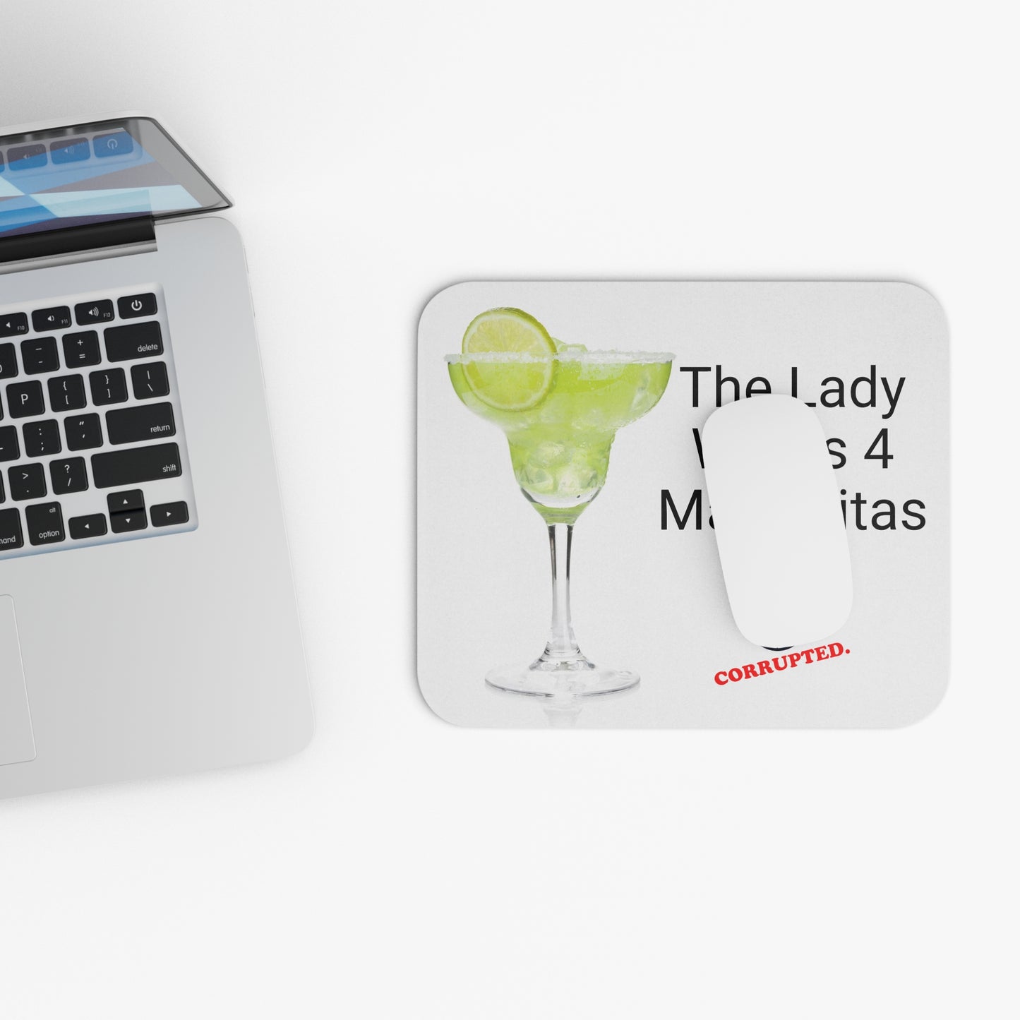 Four Margaritas Mouse Pad (Rectangle) by Easily Corrupted