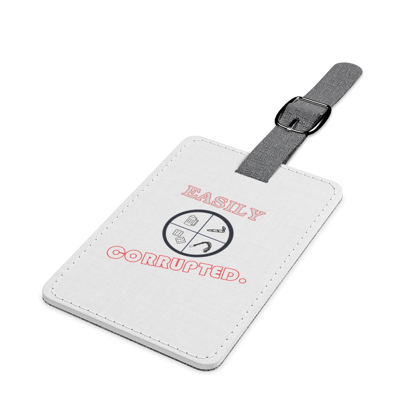 Polyester Luggage Tag, Rectangle by Easily Corrupted