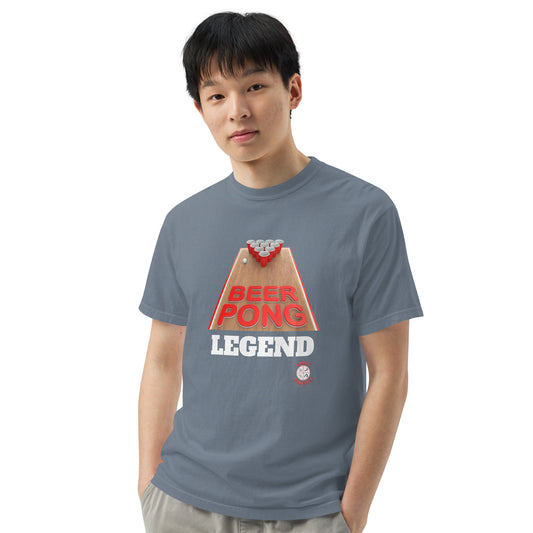 Beer Pong Legend heavyweight t-shirt by Easily Corrupted