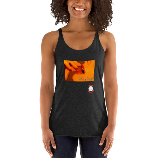 Let's Play! Women's Racerback Tank by Easily Corrupted